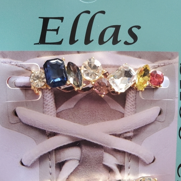 NEW 2 Sets Crystal Shoelace Shoe Charm - Picture 8 of 12